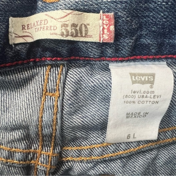Vintage Levi's Jeans 550 Straight Leg High Waist Mom Made in 2004 Y2K LONG Tall - Picture 8 of 12